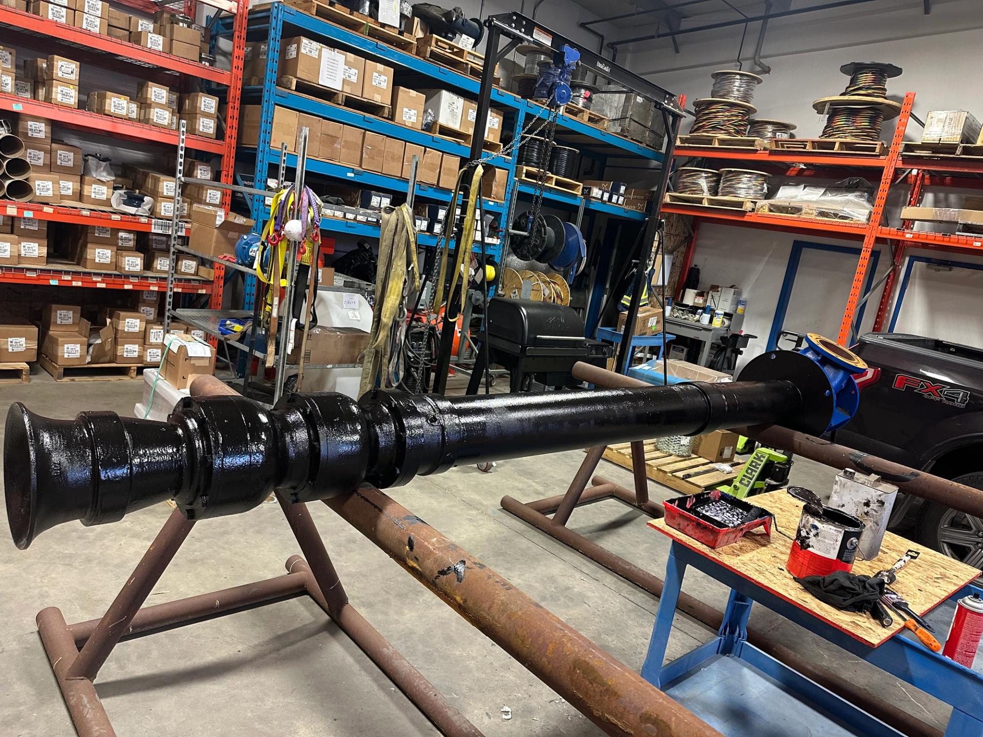Pump Rebuild, new bowl assembly and re-used column and discharge head for no piping changes